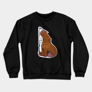 Capybara Spoon Juggling Isn't Easy Crewneck Sweatshirt